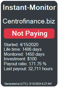 centrofinance.biz Monitored by Instant-Monitor.com