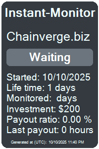 chainverge.biz Monitored by Instant-Monitor.com