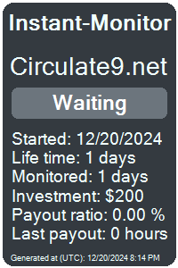 circulate9.net Monitored by Instant-Monitor.com