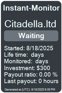 citadella.ltd Monitored by Instant-Monitor.com