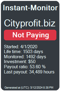cityprofit.biz Monitored by Instant-Monitor.com