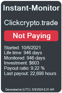 clickcrypto.trade Monitored by Instant-Monitor.com