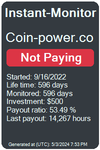 coin-power.co Monitored by Instant-Monitor.com