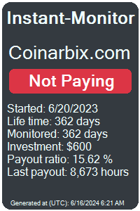 coinarbix.com Monitored by Instant-Monitor.com