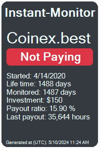 coinex.best Monitored by Instant-Monitor.com