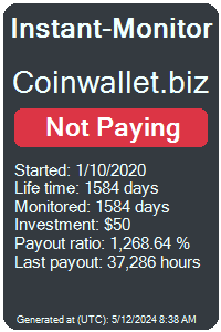 coinwallet.biz Monitored by Instant-Monitor.com