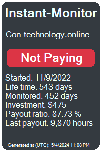 con-technology.online Monitored by Instant-Monitor.com