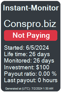 conspro.biz Monitored by Instant-Monitor.com