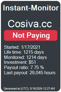 cosiva.cc Monitored by Instant-Monitor.com