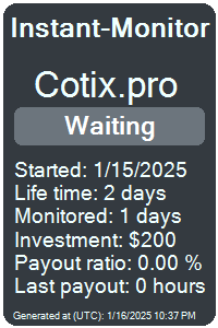 cotix.pro Monitored by Instant-Monitor.com