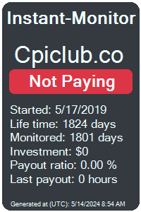 cpiclub.co Monitored by Instant-Monitor.com