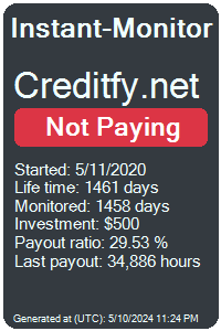 creditfy.net Monitored by Instant-Monitor.com