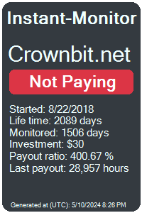 crownbit.net Monitored by Instant-Monitor.com