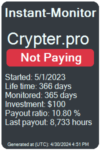 crypter.pro Monitored by Instant-Monitor.com