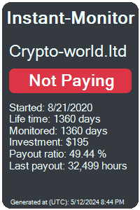crypto-world.ltd Monitored by Instant-Monitor.com