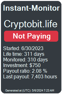 cryptobit.life Monitored by Instant-Monitor.com