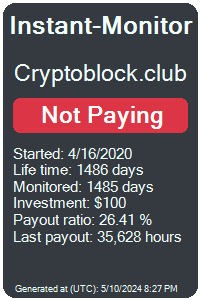 cryptoblock.club Monitored by Instant-Monitor.com