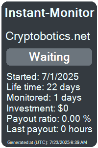 cryptobotics.net Monitored by Instant-Monitor.com