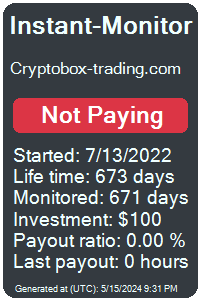 cryptobox-trading.com Monitored by Instant-Monitor.com
