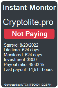 cryptolite.pro Monitored by Instant-Monitor.com