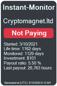cryptomagnet.ltd Monitored by Instant-Monitor.com