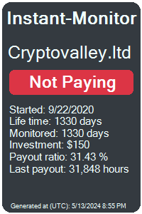 cryptovalley.ltd Monitored by Instant-Monitor.com