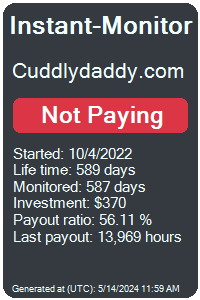 cuddlydaddy.com Monitored by Instant-Monitor.com