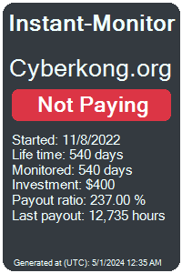 cyberkong.org Monitored by Instant-Monitor.com