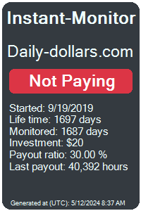 daily-dollars.com Monitored by Instant-Monitor.com