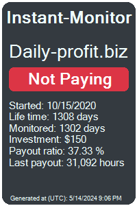 daily-profit.biz Monitored by Instant-Monitor.com