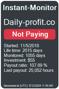 daily-profit.co Monitored by Instant-Monitor.com