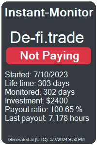 de-fi.trade Monitored by Instant-Monitor.com