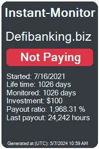defibanking.biz Monitored by Instant-Monitor.com