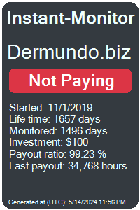 dermundo.biz Monitored by Instant-Monitor.com