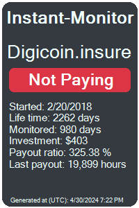 digicoin.insure Monitored by Instant-Monitor.com