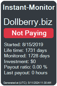 dollberry.biz Monitored by Instant-Monitor.com
