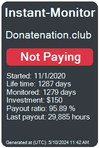 donatenation.club Monitored by Instant-Monitor.com
