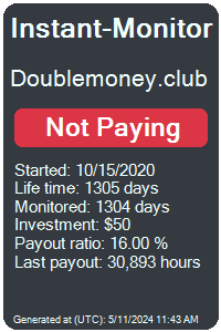 doublemoney.club Monitored by Instant-Monitor.com