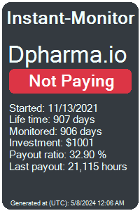 dpharma.io Monitored by Instant-Monitor.com