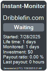 dribblefin.com Monitored by Instant-Monitor.com