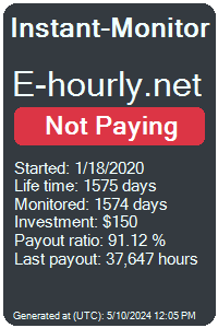 e-hourly.net Monitored by Instant-Monitor.com