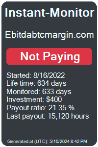 ebitdabtcmargin.com Monitored by Instant-Monitor.com
