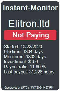 elitron.ltd Monitored by Instant-Monitor.com