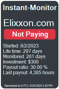 elixxon.com Monitored by Instant-Monitor.com