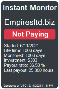 empiresltd.biz Monitored by Instant-Monitor.com