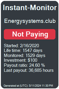 energysystems.club Monitored by Instant-Monitor.com