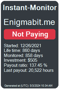 enigmabit.me Monitored by Instant-Monitor.com