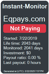 eqpays.com Monitored by Instant-Monitor.com