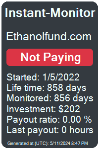 ethanolfund.com Monitored by Instant-Monitor.com