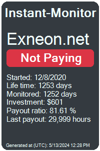 exneon.net Monitored by Instant-Monitor.com